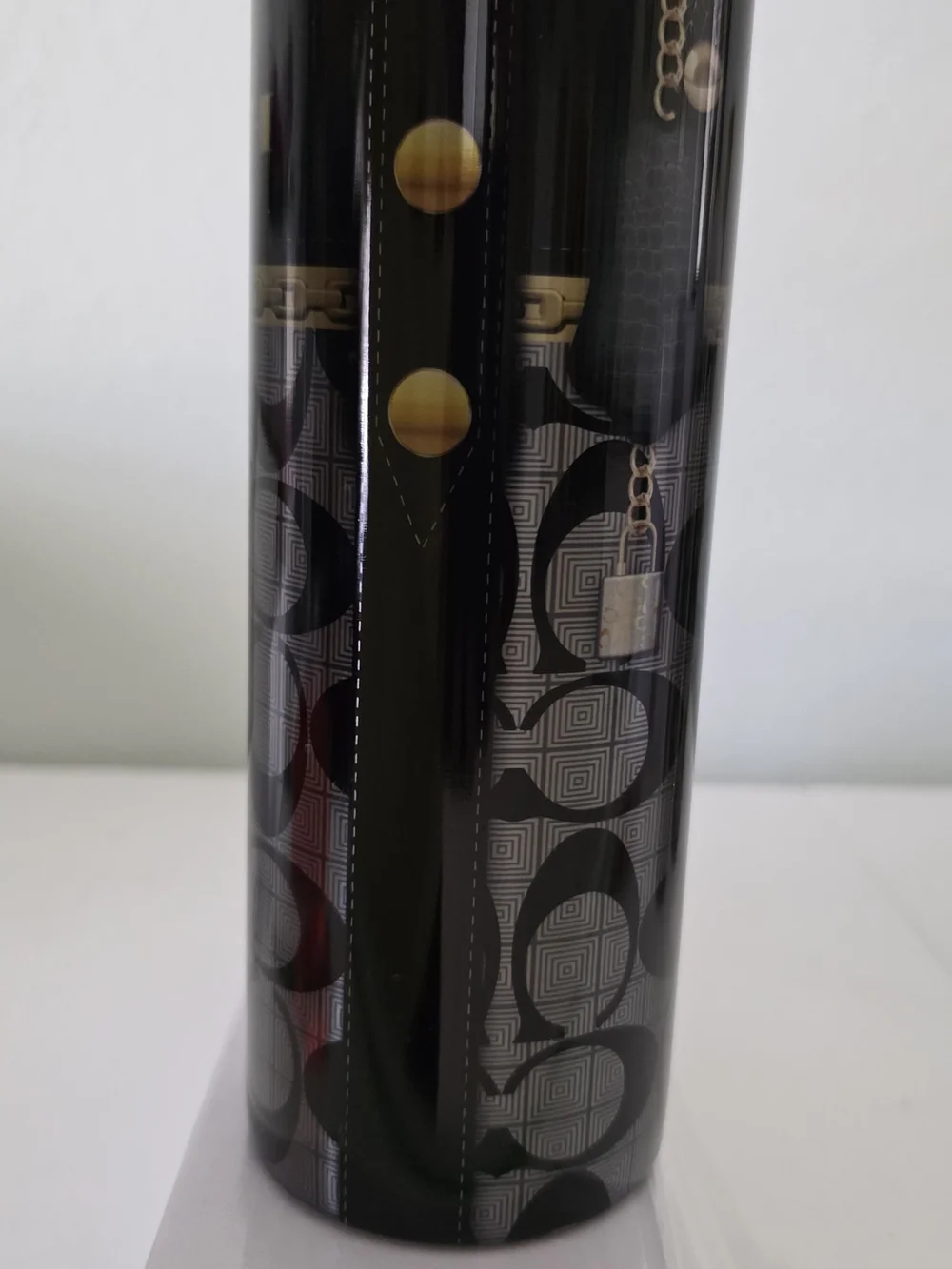 Black & Gold Signature Travel Tumbler